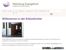 Tablet Screenshot of mainburg-evangelisch.de